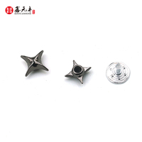 Boutons en cuivre en forme d'étoile à cinq branches, directement du fabricant, adaptés aux chaussures, cuir, bricolage, rivets décoratifs
