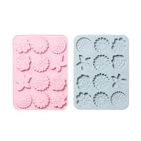 M11426 Moule à gâteau pour dessert en forme de fleur pour pudding Moule en silicone pour biscuit au chocolat