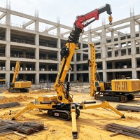 Grue araignée électrique haut de gamme pour projets industriels et performances de levage de charges stables