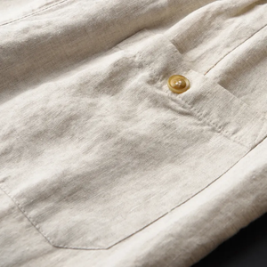 Logo personnalisé avec cordon de serrage <span class=keywords><strong>Pantalon</strong></span> <span class=keywords><strong>en</strong></span> <span class=keywords><strong>lin</strong></span> à jambes larges pour hommes <span class=keywords><strong>Pantalon</strong></span> respirant à taille élastique <span class=keywords><strong>Pantalon</strong></span> à jambes droites Vente <span class=keywords><strong>en</strong></span> gros - Product Image 5