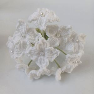 Hot Sale Handmade Flower Crochet Bouquet Home Decor Knitted <b>Hydrangea</b> <b>Artificial</b> Flower - Product Image 5