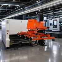 Nuevo Brazo Robótico Industrial Herochu con Alimentador Oscilante Servoaccionado, Máquina de Carga Láser Totalmente Automática, Equipo de Manipulación de Materiales