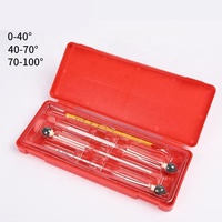Ensemble complet d'hydromètres 3 pièces 0-40-70-100% Testeur de concentration, densimètre pour vodka, whisky, Baijiu, boîte en plastique, densimètre pour alcool