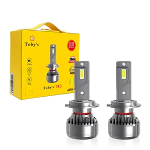 TOBYS F3 TF3 90W 20000Lumen Bohlam Lampu Depan Led Sepeda Motor Kit Canbus Kesalahan Gratis 9005 9007 Hb3 H1 H13 H7 H4 9006 Lampu Led