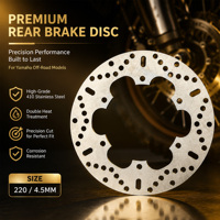 Disque de frein de moto, remplacement direct OEM, disque ondulé CNC avant et arrière pour motos universelles, scooters, motos tout-terrain