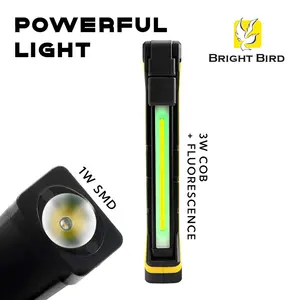 Bright Bird 2024 New Design Multifunctional Rechargeable Led Work Lamp Magnetic Folding Cob Work Light For Car Repair