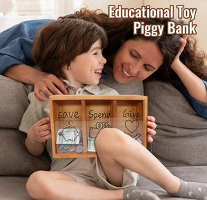 Boîte à épargne en bois portable écologique de haute qualité, très vendue, pour enfants, cadeau, économisez de l'argent, économisez de l'argent, tirelire - Product Image 6