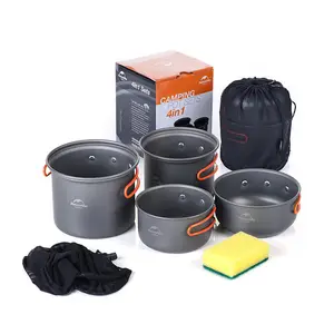 Outdoor Camping Equipment Pot Combination Camping Folding Cookware Set