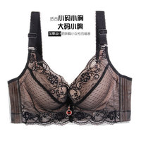 Grande taille Sexy épaississement rembourré Type réglable sous-vêtements push-up Anti affaissement anneau en acier doux soutien-gorge pour femmes