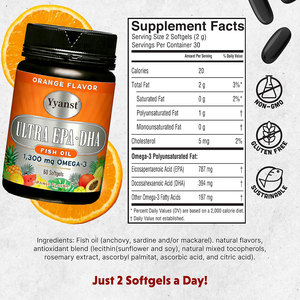 Gélules d'oméga-3 de haute qualité à marque privée, riches en EPA et DHA, favorisent la santé du cerveau, des yeux, du cœur et du système immunitaire, et préviennent la perte de mémoire. - Product Image 2