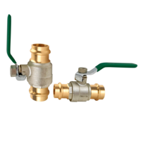 BH Offre Spéciale 22*22mm DN20 PN16 eau plomberie Propress V profil presse laiton robinet à boisseau sphérique