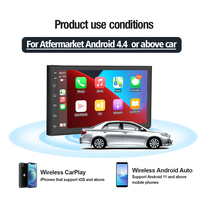 Carlinkit AutoKit Inalámbrico, Módulo CarPlay Wifi Inalámbrico para iOS, con Android Auto, Caja de Transmisión, CarPlay Portátil