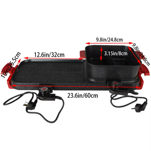 2026 Trending <b>Multifunctional</b> <b>Electric</b> <b>Grill</b> Pan Detachable Design Smokeless Barbecue Machine All In One Cooking Pot - Product Image 6