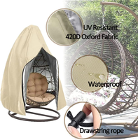 Housse de meuble d'extérieur personnalisée, housse de chaise en rotin durable, légère et imperméable avec fermeture éclair pour l'extérieur
