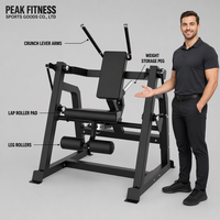 Máquina de Entrenamiento Abdominal Profesional de Grado Comercial, Equipo de Ejercicio Abdominal para Gimnasio