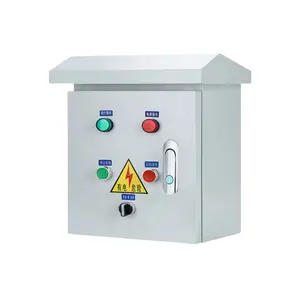 Water pump float level control box automatic water 380 float switch three-phase one-control one 4KW distribution box