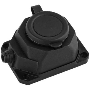 Prise murale en caoutchouc Schuko, connecteur électrique étanche pour extérieur - Product Image 1