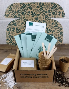 Kit de Inicio de Jardín con Bolsa de Ensalada de Hierbas Orgánicas Ecológicas, Flores Artificiales Gigantes para Uso en Escritorio o Suelo con Macetas Colgantes - Product Image 3