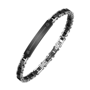 Bracciale da Uomo in Acciaio <span class=keywords><strong>Inox</strong></span> 316L con Gioiello in Ceramica - Product Image 1