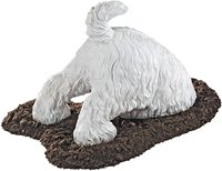 Highland Terrier Creuser Statue de Chien d'animal de ferme jardin extérieur d'affichage figurine sculpture décoration de jardin