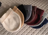 Casquette d'hiver unisexe de haute qualité, design personnalisé OEM, logo brodé, bonnet en acrylique tricoté à revers