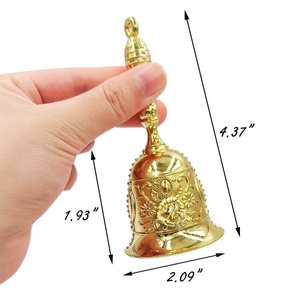 Nuovo Design campanello di chiamata in ottone per animali da compagnia regalo di nozze per la campana a mano degli amici - Product Image 4