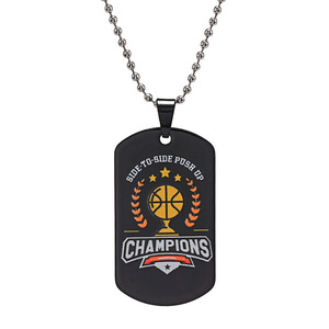 कुत्ते के टैग नेकलेस कस्टमाइज्ड डॉग टैग स्टेनलेस स्टील - Product Image 2