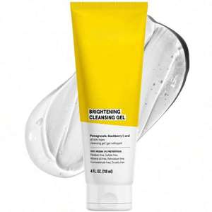 Gel Limpiador Iluminador 4 Fl Oz Granada, Mora y Açaí Para Todo Tipo de Piel Gel Limpiador Vegano - Product Image 1