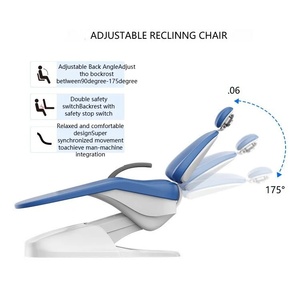 Fauteuil dentaire réglable en hauteur, fauteuil de traitement complet, équipement dentaire pour clinique - Product Image 2