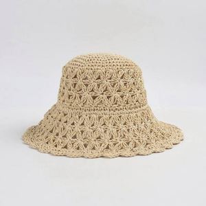 New Arrival Summer Hollow Paper <b>Straw</b> <b>Hat</b> Female Outdoor Large Brim Sunshade Sun Beach <b>Hat</b> - Product Image 2