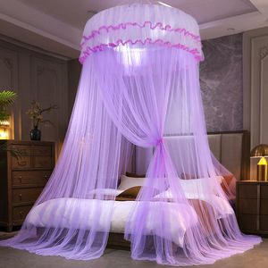 <span class=keywords><strong>Mosquitera</strong></span> colgante, nuevo techo redondo, encaje, suelo de princesa, <span class=keywords><strong>mosquitera</strong></span>, encaje redondo, cama de insectos, dosel, cortina de red, ropa de cama de verano - Product Image 5