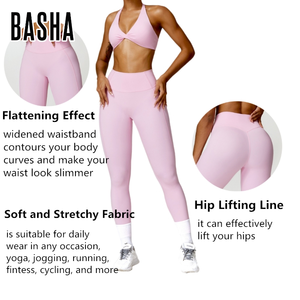 Venta al por mayor de cintura alta Leggings de Yoga Mujer Levantamiento de cadera <span class=keywords><strong>Pantalones</strong></span> de correr Elástico Entrenamiento Leggings Gimnasio Medias Slim Sport Leggings - Product Image 2