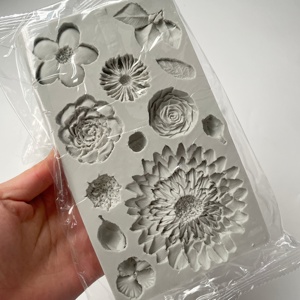 Molde <span class=keywords><strong>de</strong></span> <span class=keywords><strong>Fondant</strong></span> con Forma <span class=keywords><strong>de</strong></span> Rosa <span class=keywords><strong>para</strong></span> Decoración <span class=keywords><strong>de</strong></span> Pasteles, Moldes <span class=keywords><strong>para</strong></span> Hornear - Product Image 3