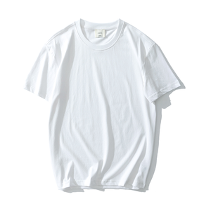 Wholesale Cheap Men's Plain White T-shirt Blank T Shirt Mens 160gram 100% Polyester Tshirt for Sublimation Printing or Promotion