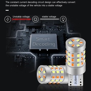 Bombillas LED GICOO T10 W5W 12V de Doble Color, Canbus Sin Errores, Luces Interiores para Auto W5W 2016, Luz de Lectura LED 42smd para Auto - Product Image 4