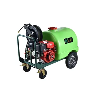 Diesel Pressure Washer 4800W 250pa High Pressure Washer Car Washer with Hose Reel Adjustable Nozzles Soap Bottle