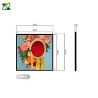 Écran LCD carré de 33,2 pouces, Android 7.1 RK3288 1920x1920, cadre d'art mural numérique pour la publicité dans les métros et les espaces commerciaux