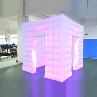 Chapiteau gonflable portatif de cube de boîte de nuit de maison de tente de parties de Rohs de la CE disco menée grande boîte de nuit gonflable avec le ventilateur