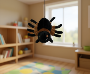 Peluche a forma di ragno 11 cm, morbido giocattolo per bambini, antistress, unisex, da appendere - Product Image 2