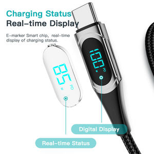Nouvelle technologie d'alimentation 20w Usb C Light Ning Cable câble de données de Type C 100w affichage Led à charge rapide - Product Image 5