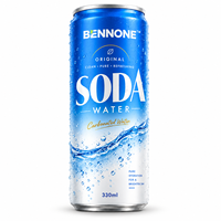 Eau gazeuse sans sucre en conserve et en bouteille, 300 ml, formule pure, boisson gazeuse, fabricant OEM ODM, MOQ flexible