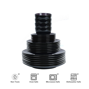 Semtember Promotion Round Kitchen Bowls Set Ceramic Steak Dessert Salad Plate Exquisite Unique Design <b>Dinnerware</b> Set Festivals - Product Image 3