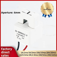 Transformador de Corriente Boxin KH06AL Ultrapequeño de Plástico con Orificio Interno de 5.5mm, Tipo Abierto, Bobina Plana Multicapa