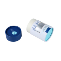 Tube en papier kraft de taille personnalisée de luxe Tubes en carton cylindriques de luxe Affichage PVC Fenêtre transparente pour l'emballage du café et du thé