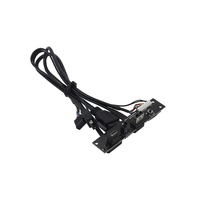 Chasis Cable de Panel frontal USB 3,0 Cable de extensión USB 3,1 Interruptor de alimentación Placa PCB Cable de conexión de placa base