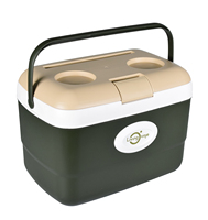 Glacière multifonction 21L en PP, isotherme, durable, légère, moderne, rectangulaire, avec porte-gobelets intégré