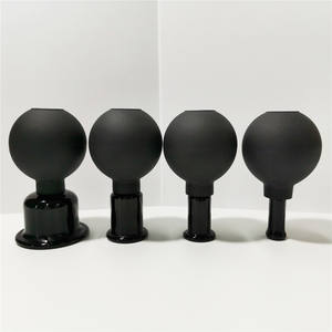 Hochwertige schwarze Farbe Silikon <span class=keywords><strong>Hijama</strong></span> Schröpfen setzt Gesichts Schröpfen Kit - Product Image 6