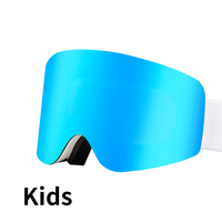 OEM Anlorr 7080 Lunettes de ski magnétiques pour enfants, adolescents, garçons et filles, lunettes de sport d'hiver pour la neige