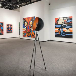 Bức tượng tầng thường vụ đèn Nhật Bản giấy sàn đèn lớn sàn đèn pha lê Đèn sàn đèn Bắc Âu - Product Image 1