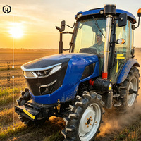 Tracteur agricole 4x4 à cabine fermée de 50 CV avec semoir pour la plantation à grande échelle en champ et la semence de graines
